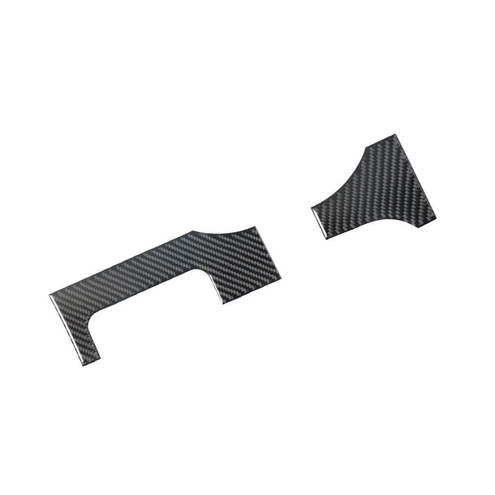 Carbon Fiber Steering Wheel Side Decorative Cover Trim for Ford for Mustang 2005-09