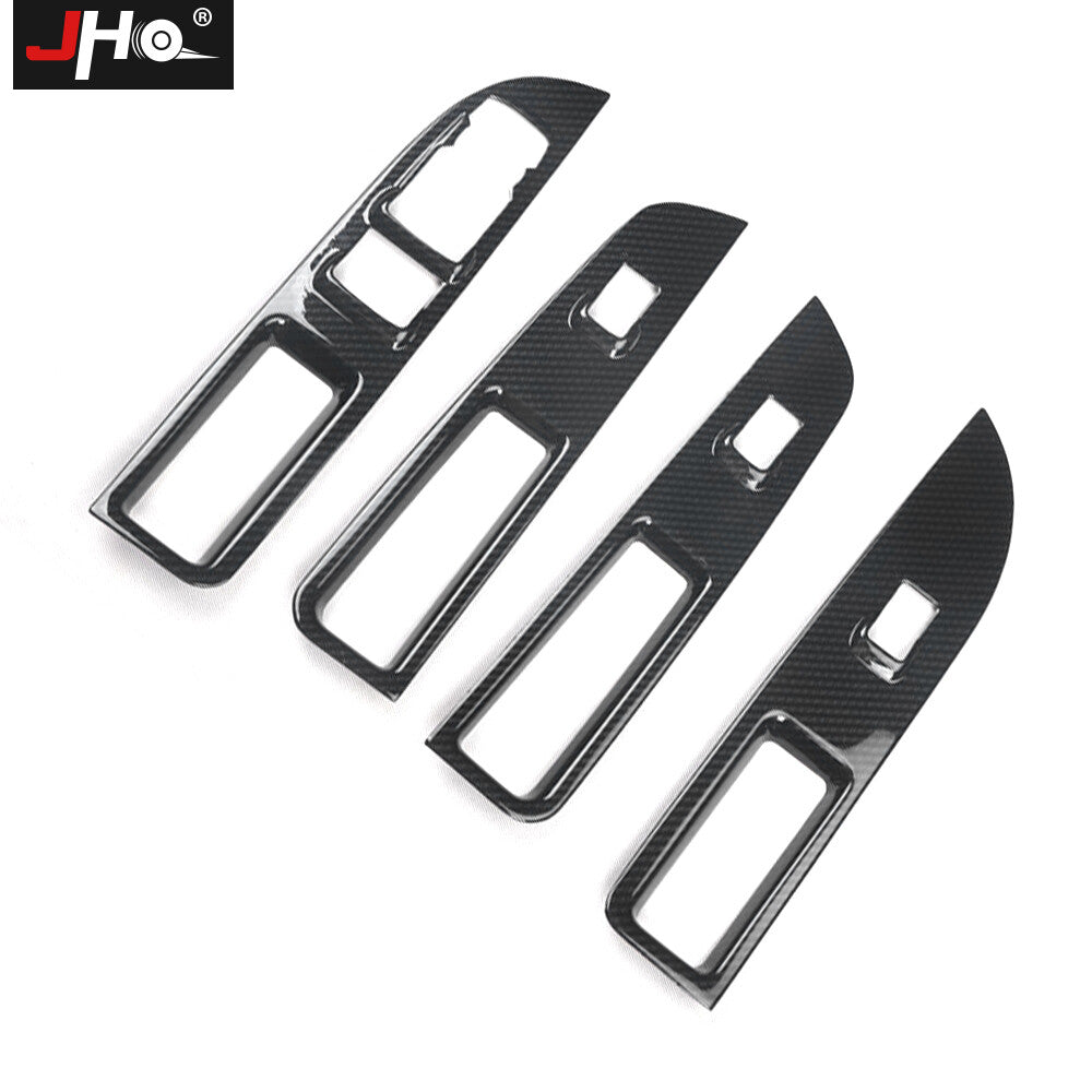 Real Carbon Fiber Window Switch Panel Cover Decor Trim for Ford Explorer 2013-19