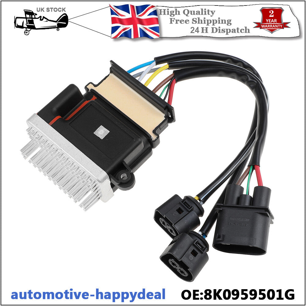 Radiator Control Fan Module for Audi A5 A6 A7 Q3 Q5 2009-2016 8K0959501G/A/C