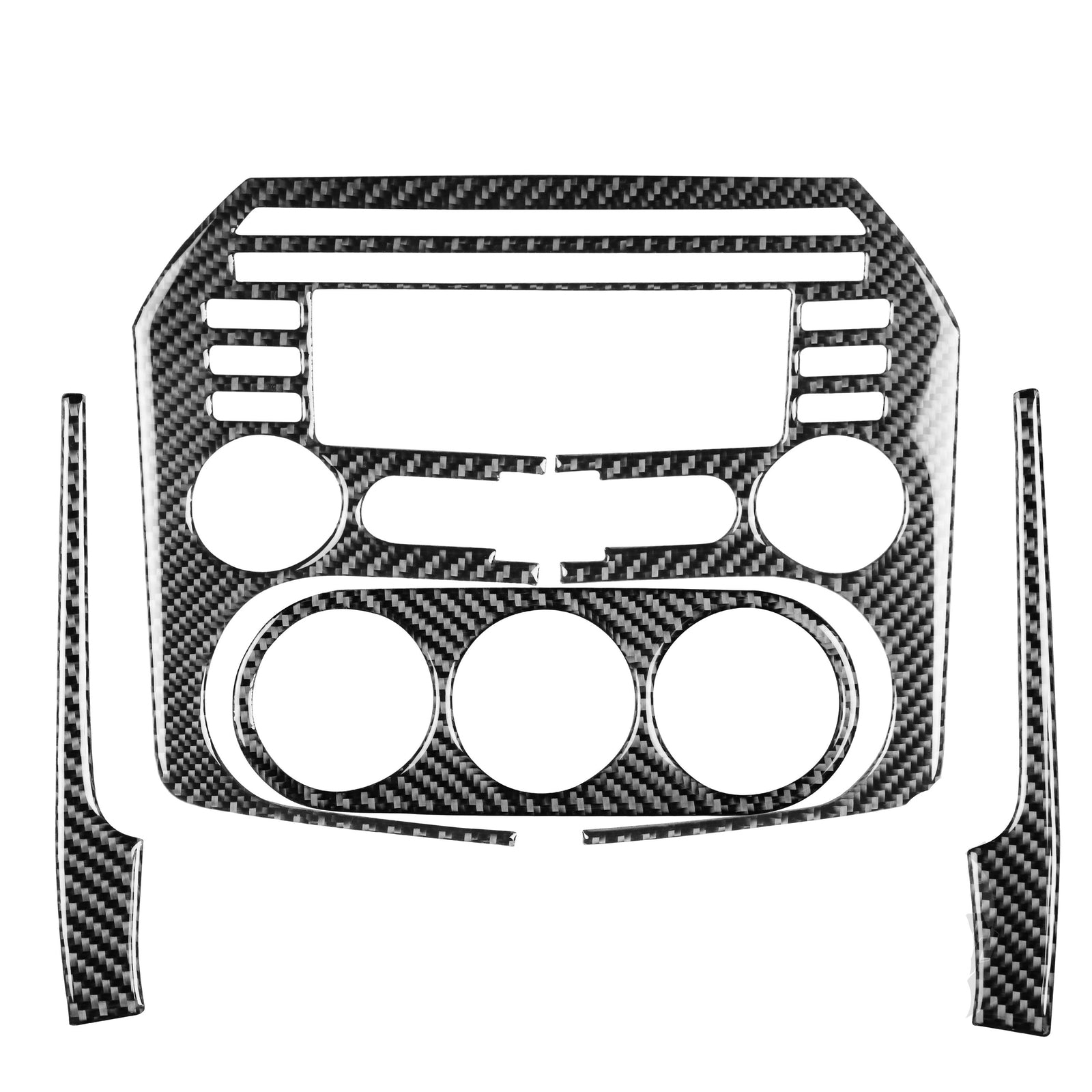 4X Carbon Fiber Interior Central Console Cover Trim for Mazda MX-5 Miata 2009-15