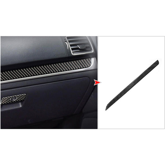 Carbon Fiber Central Control Cover Trim Strip for Subaru Forester 2013-2018