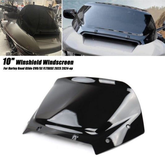 10 Black Windshield Windscreen Black for Harley Road Glide CVO SE FLTRXSE FLTRX