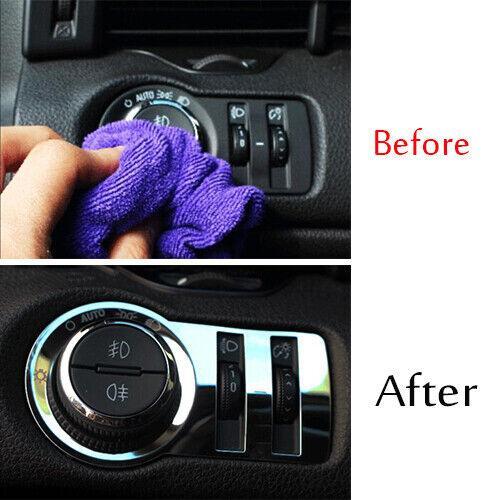 for Buick Car Regal 09-16 1PCS Silver Steel Function Control Button Frame Trim