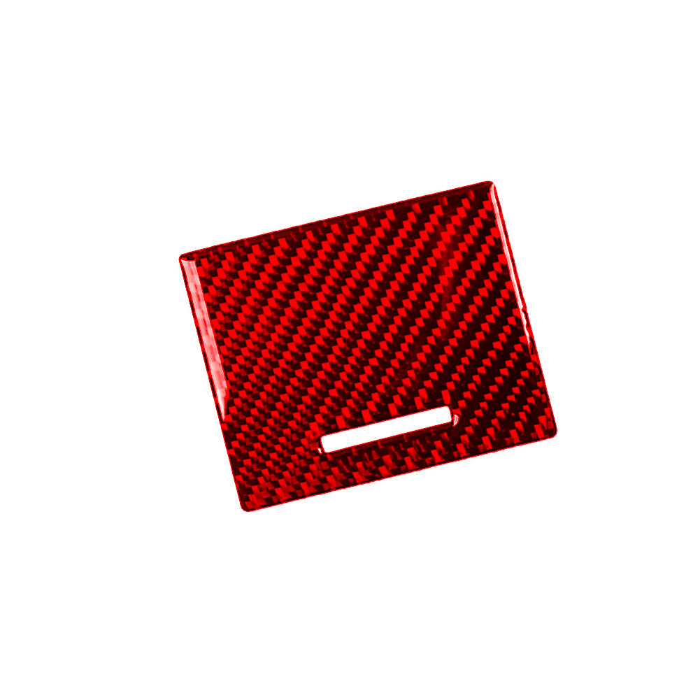 Red Carbon Fiber Interior Center Storage Cover Trim for Acura TSX 2009-2014