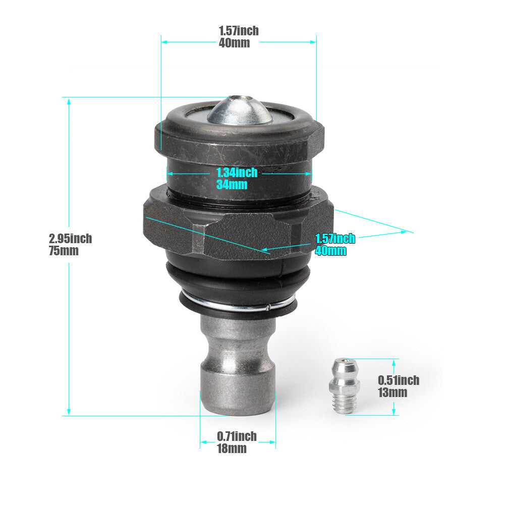4-Piece KRZRBJ10 Kryptonite Death Grip Ball Joint Set for 2014-2023 for Polaris RZR XP