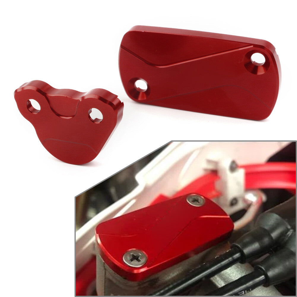 Fit CR125R CR250R CRF250R/X CRF450R/X Front Rear Brake Reservoir Fluid Cover Cap