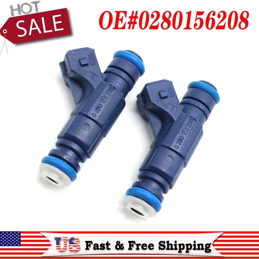 2-pack fuel injectors 0280156208 suitable for Polaris Sportman 700/800 EFI RZR FOREST 800