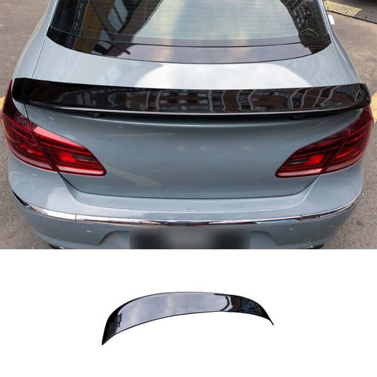 1PCS Fit for Volkswagen CC 2012-17 Wing Flap Rear Trunk Spoiler Bright Black