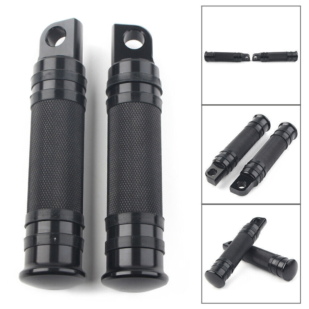 Male Mount-Style Footpeg Supports for Halley Cross Bones Electra Glide Black