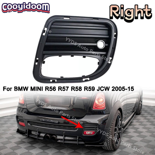 Right rear fog light frame grille for BMW for MINI R56 R57 R58 R59 JCW 2005-15