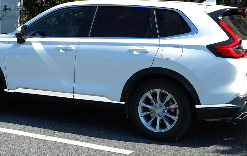 for Honda CR-V 2023-2024 Chrome Steel Body Door Side Molding Sill Guard Strip 8x