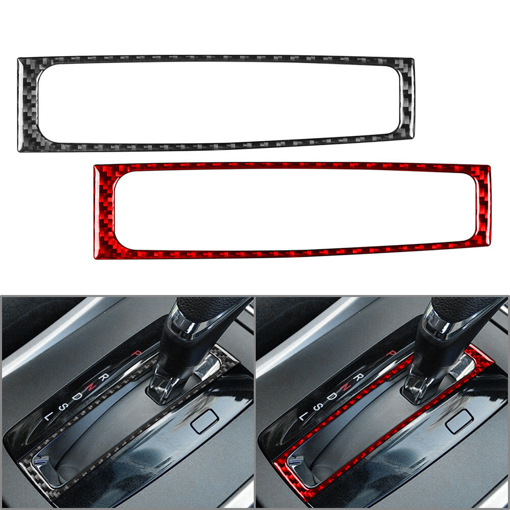 Carbon Fiber Interior Gear Shift Frame Cover Trim for Honda Accord 2013-2017