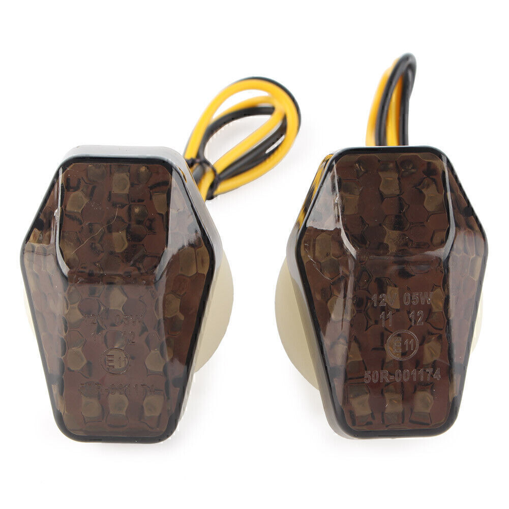 2x Smoke LED Turn singal light Fit for Suzuki GSXR650 700 2001-2005 GSXR1000 01-04