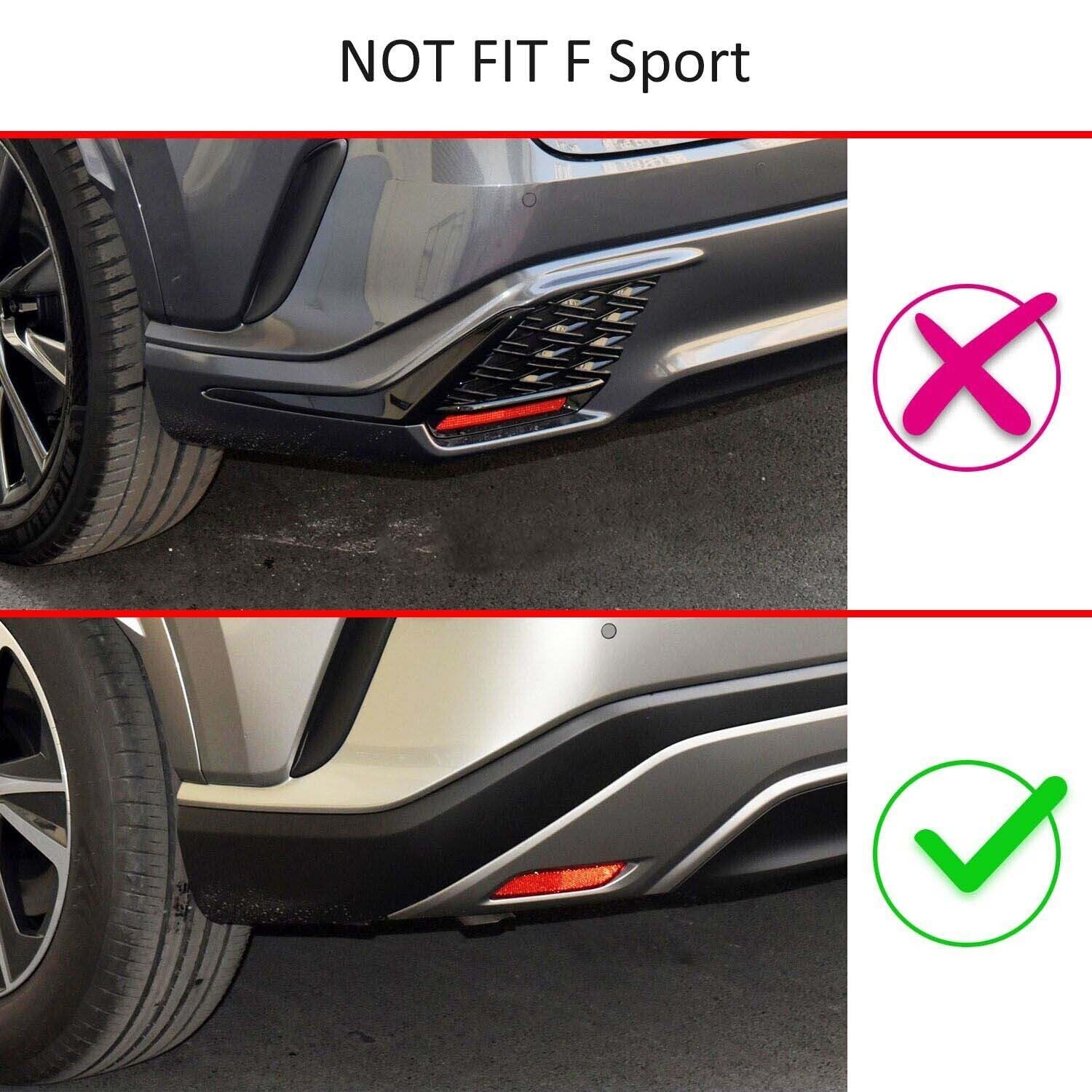 Chrome Car Rear Fog Light Lamp Cover Bumper Trim For 2023-2024 for Lexus RX 350 350 350h