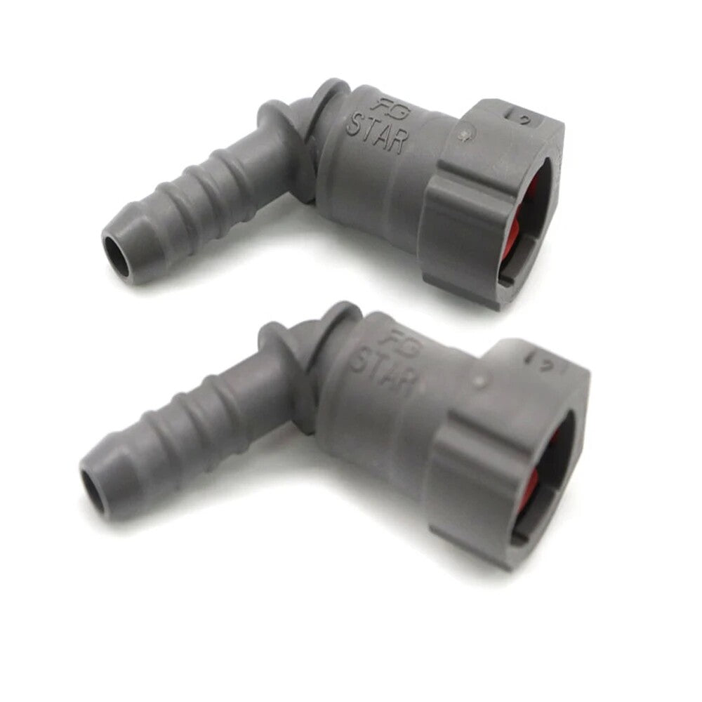 2-pack/Bulk Fuel Line Hose Quick Release Female Connector 7.89mm ID6 8x6 135¡ã