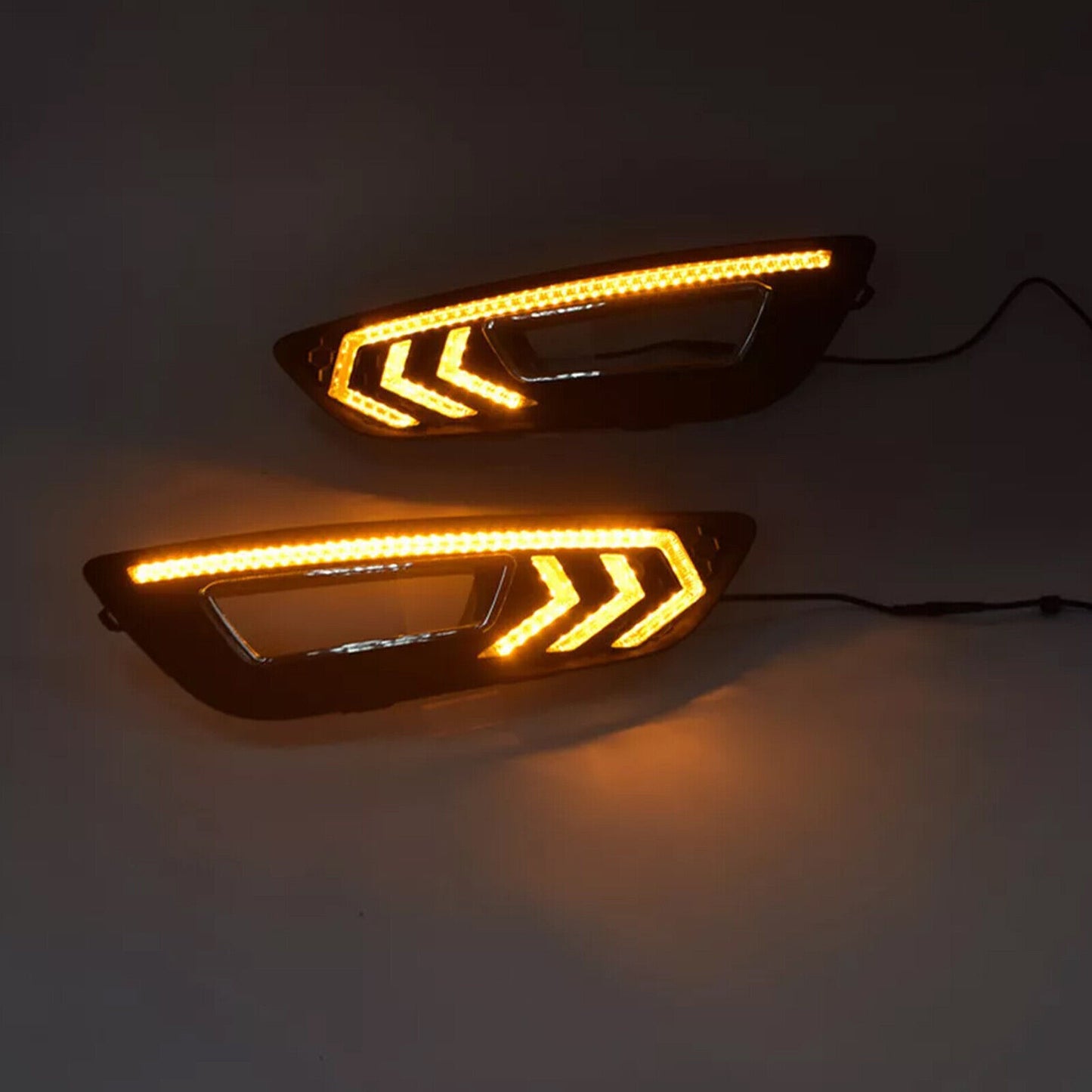 DRL for Ford Focus 2015 2016 LED Daytime Driving Running Light Fog Lamp W/ Turn