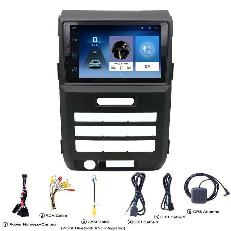 9 Android Car Radio Multimedia Video Player Navigation Stereo GPS for Ford F150
