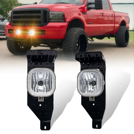 Fog lights are suitable for 2005-2007 for Ford F250/F350/F450/F550 Super Duty, and 2005 Excursion-.