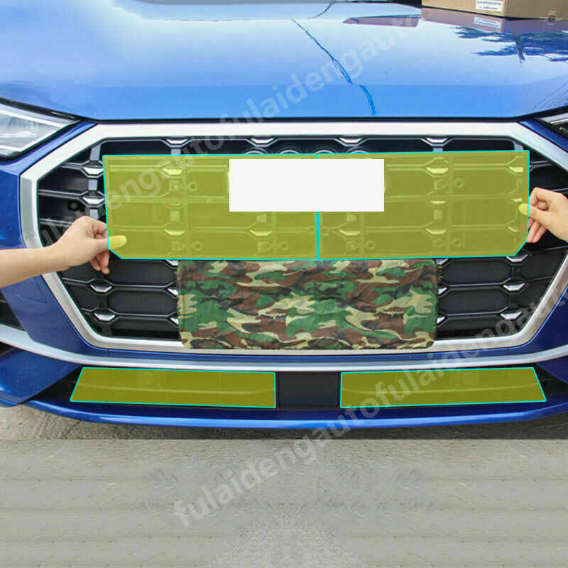 for Audi Q3 2019-2022 Front Grille Mesh Insert Stainless Insect-Proof Net Cover
