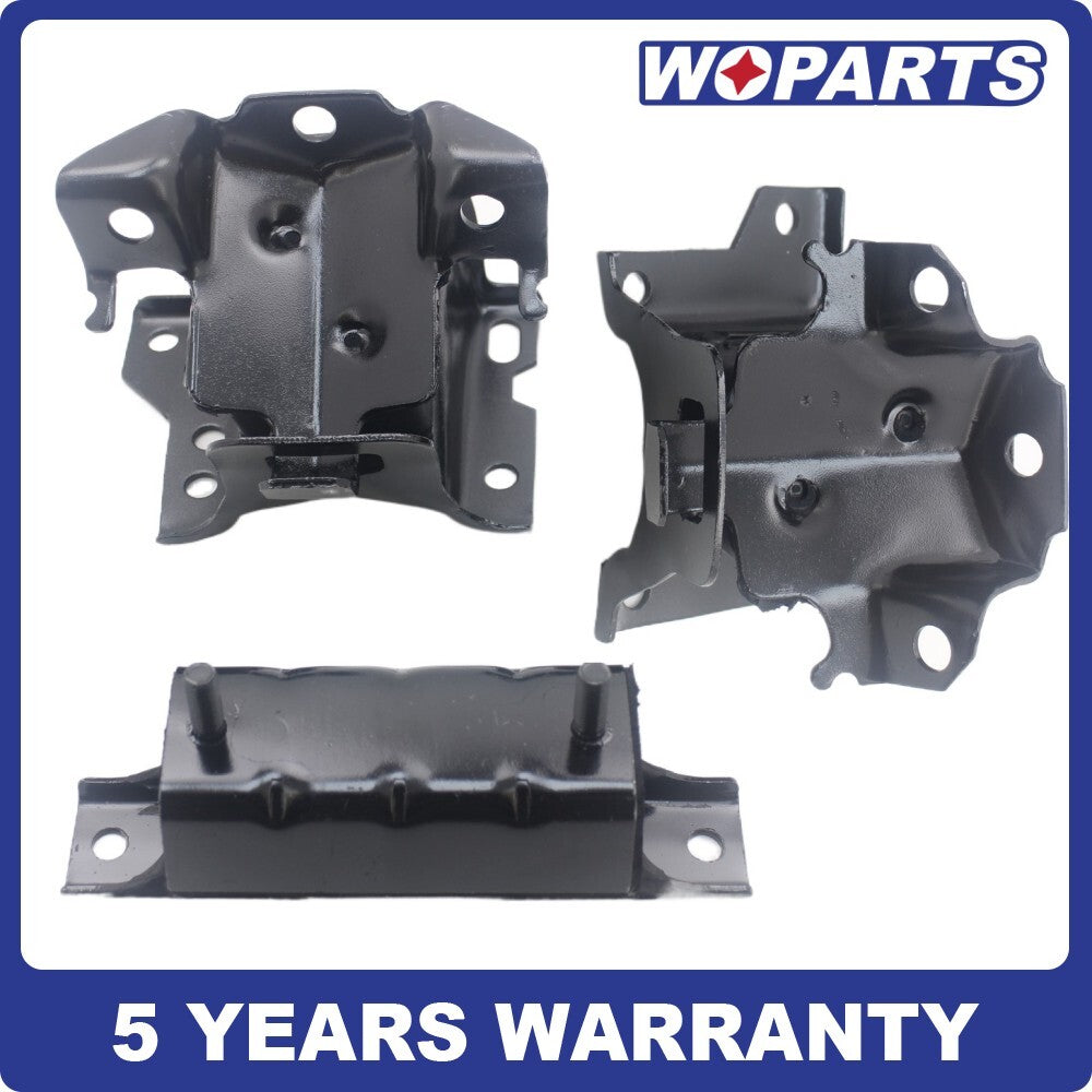 Motor AND Trans Mount Set 3PCS FIT FOR 01-10 for Chevrolet Silverado/ for GMC for Sierra 6.6L