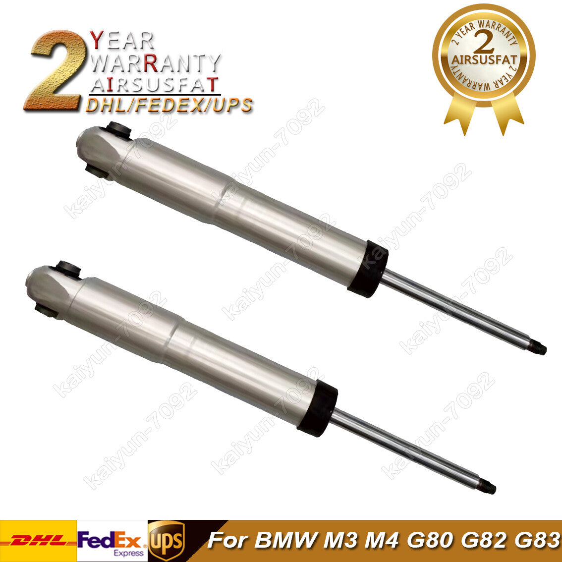 2x Rear LeftRight Shock Strut Cores W/VDC for BMW M3 M4 G80 G82 G83 31318091380