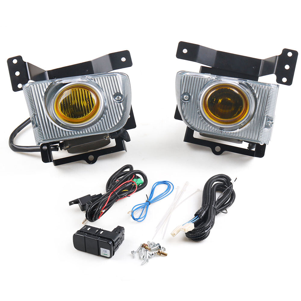 for Honda for Civic 1992-1995 4-Door Sedan Automotive Front Bumper Fog Lights Yellow
