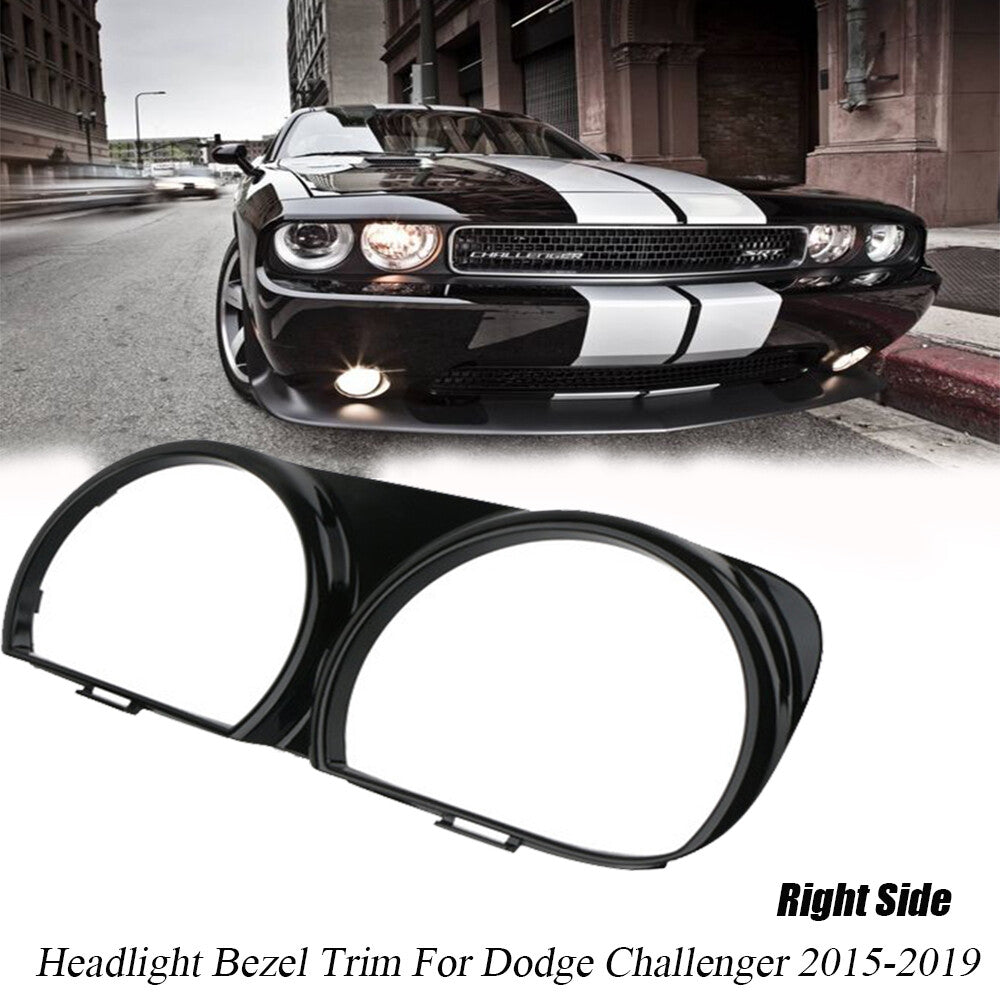 Applicable to for Dodge for Challenger headlight bezel trim passenger side right ABS