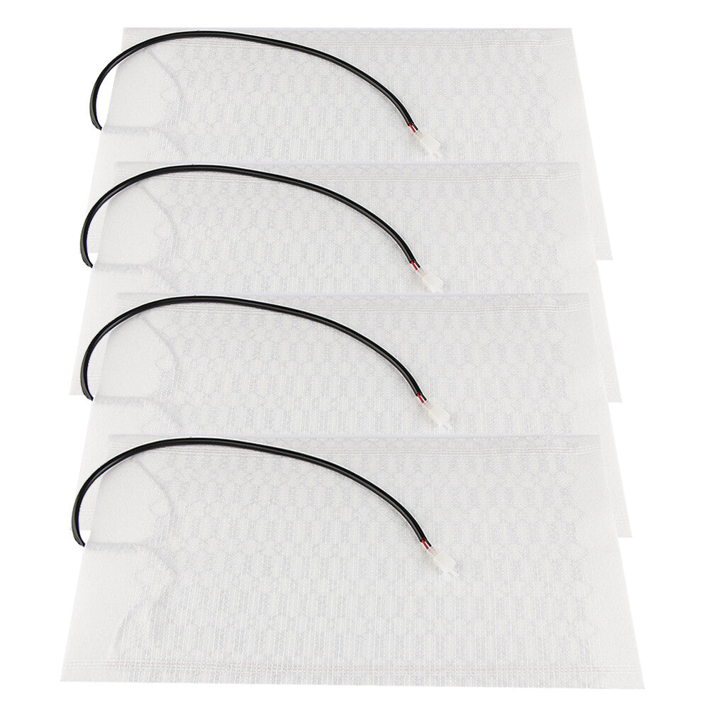 4 x 12V Car for Seat Heater Components, for Seat Heater Heating Pad Kit, Universal Carbon Fiber
