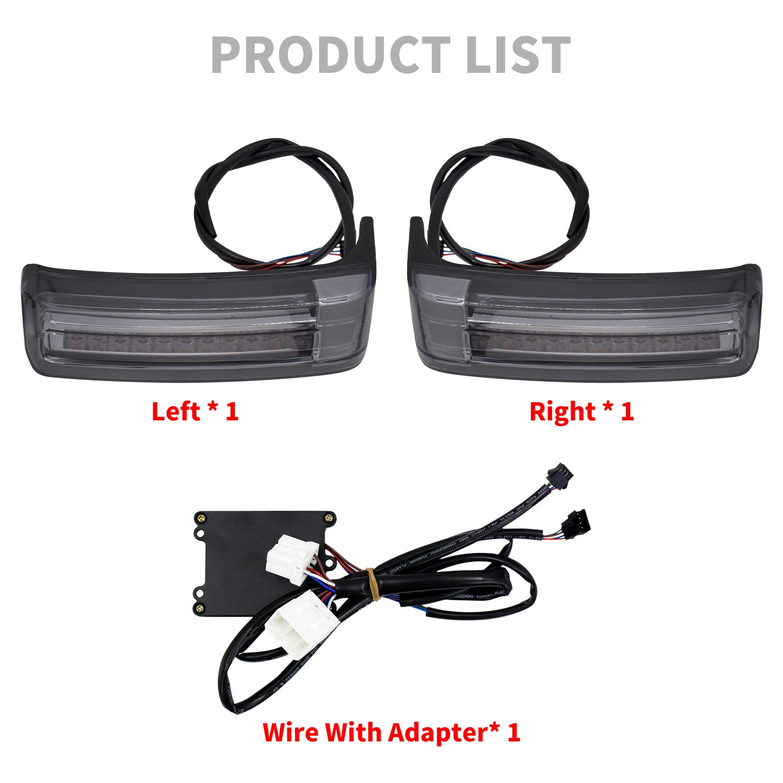 Saddlebag Turn Signal Brake Light Smoke Lens for Harley Road Electra Glide 97-13