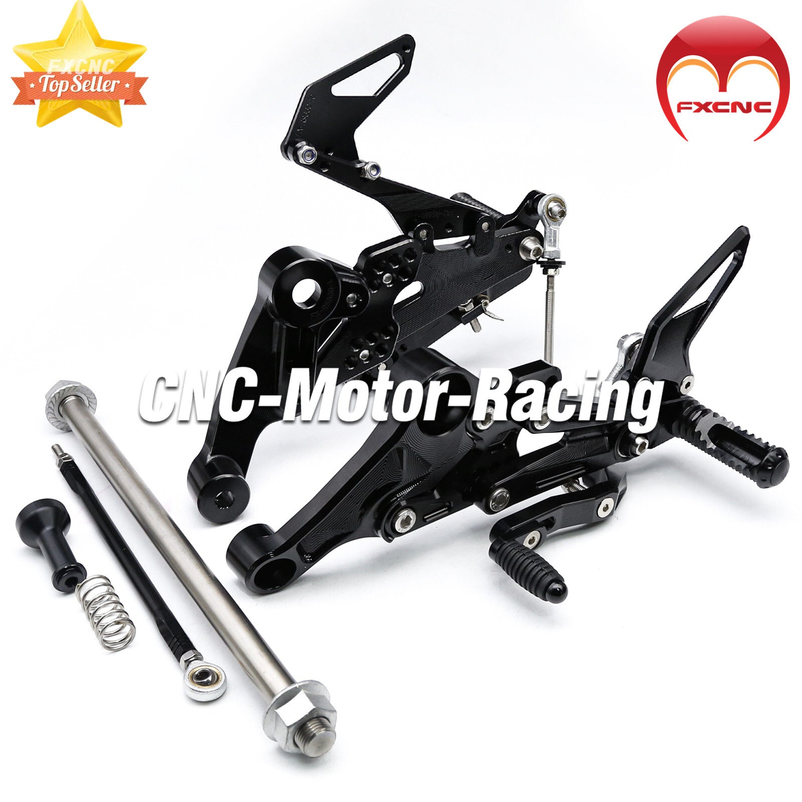 CNC geared footstool footstool and foot spike set suitable for RS660/Tuono 660 2021-2023