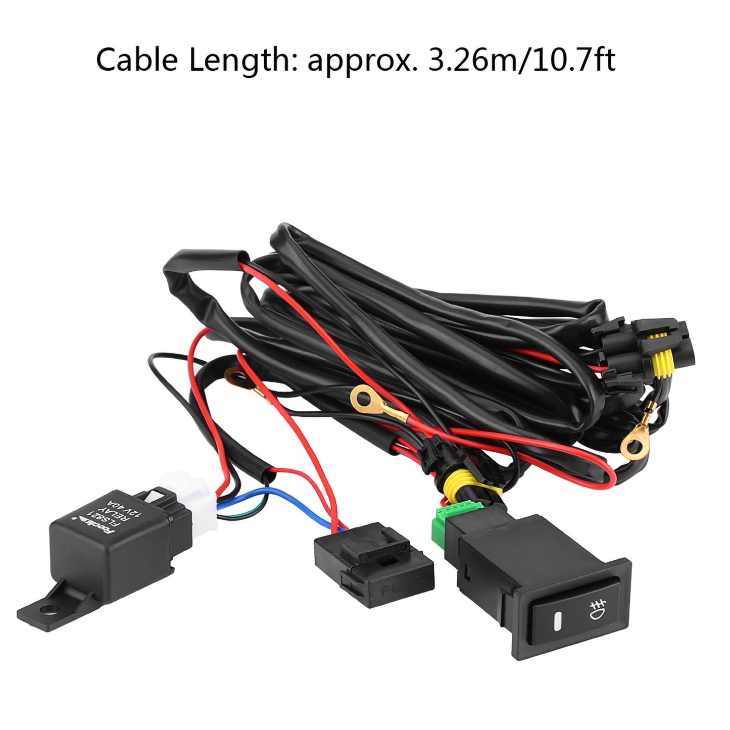 Complete 12V LED Switch Wiring Relay for Off-Road Automobiles