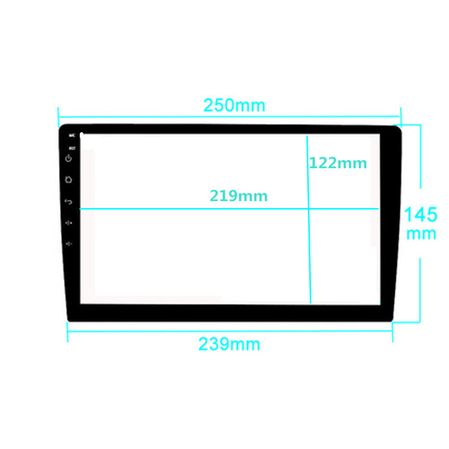 HD 10.1 inch Tempered Glass Film Screen Protector Ultra Thin Clear For Car DVD