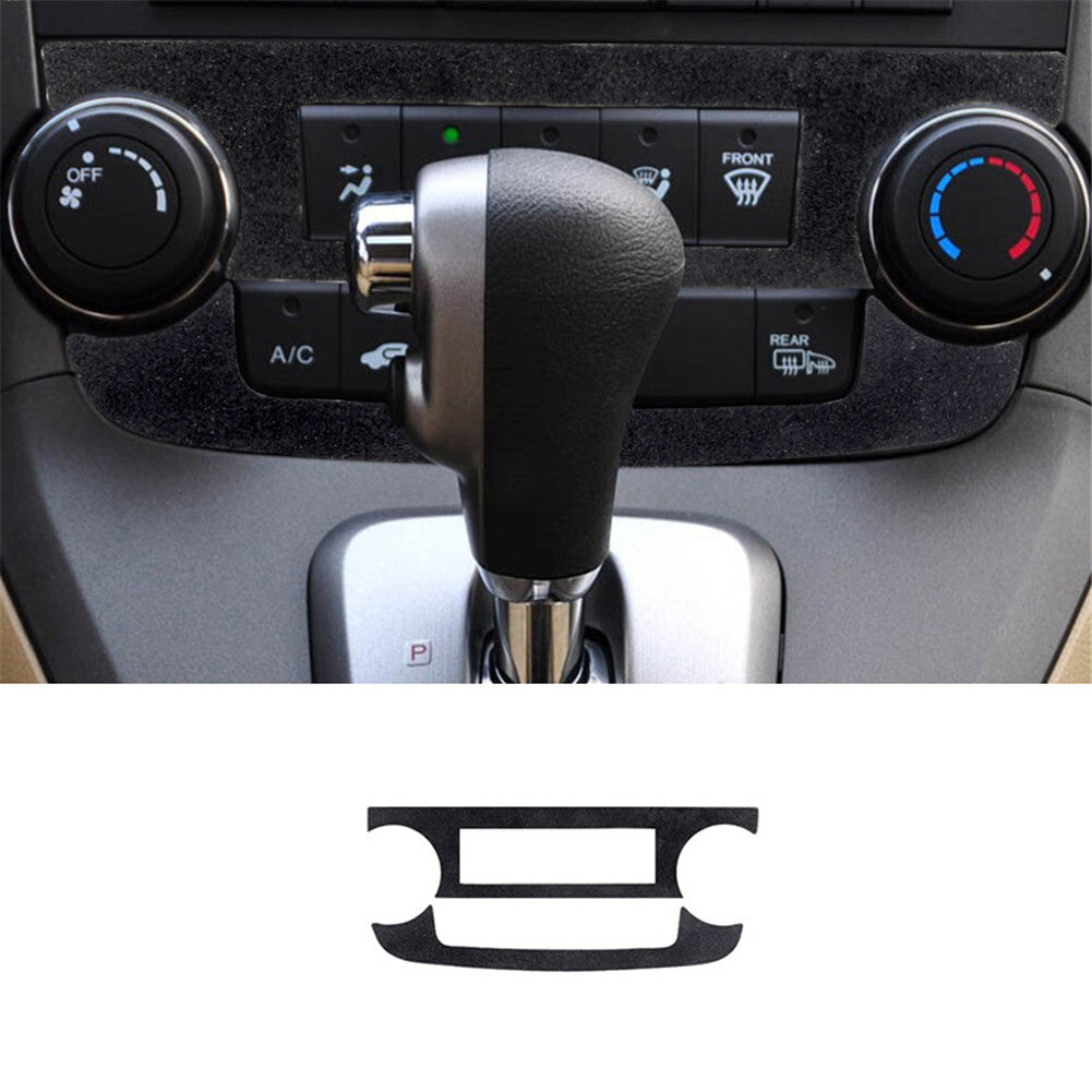 Suede Leather Air-Con Climate Frame Trim Cover for Honda CR-V CRV 2007-2011