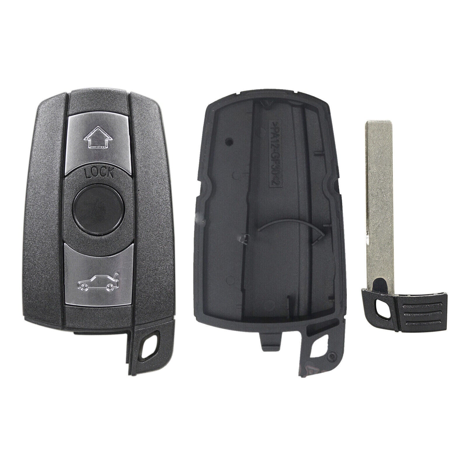 Key fob protective case for BMW 1, 3, 5, 6, Z4, X1, X3, X6 series, E90, 3-button remote control protective case.