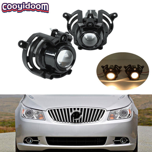 A pair of front bumper fog lights are suitable for the for Buick Encore 2013-15/LaCrosse 2010-2013.