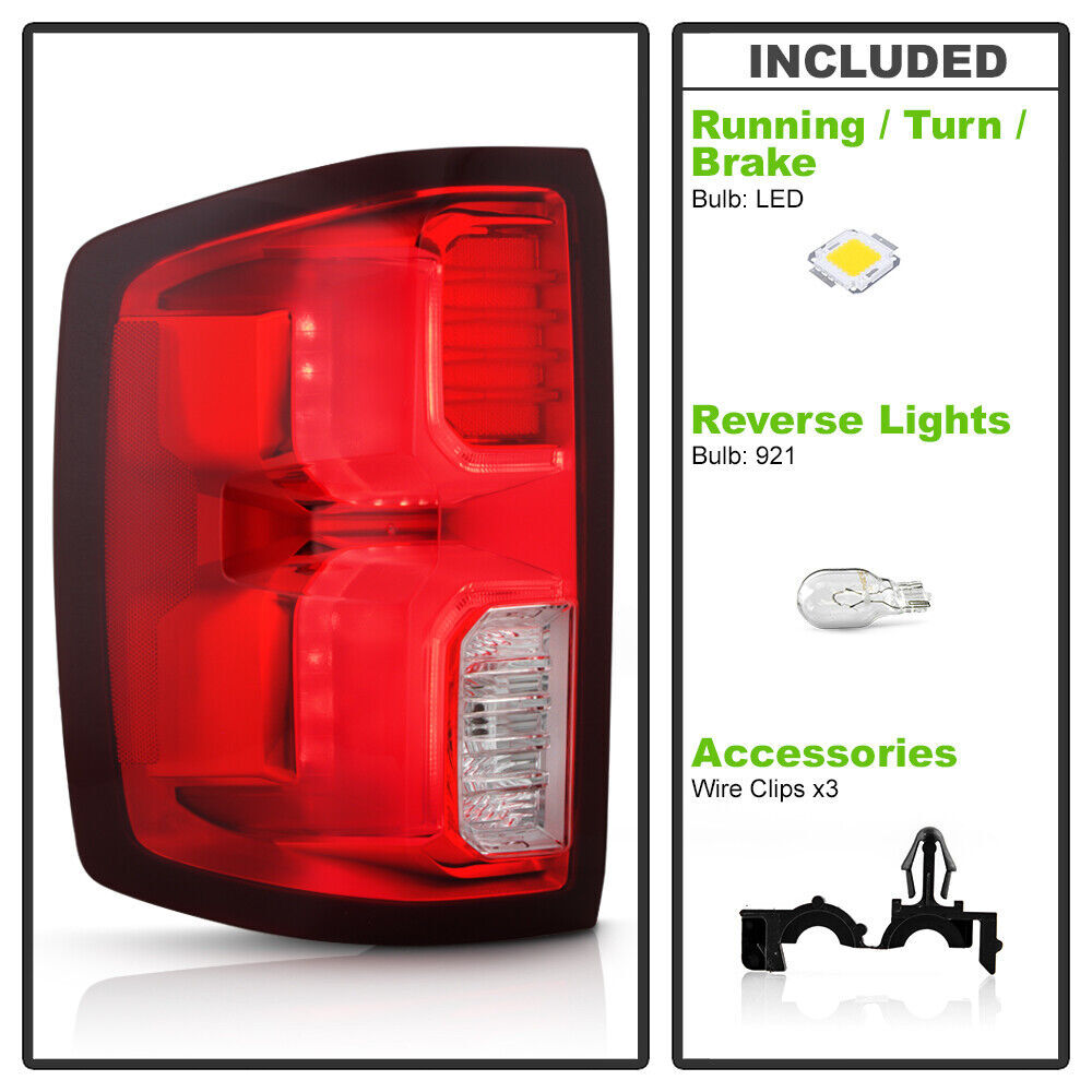 Left LED taillight for 2016-2018 for Chevrolet Silverado 1500 High Country | LTZ