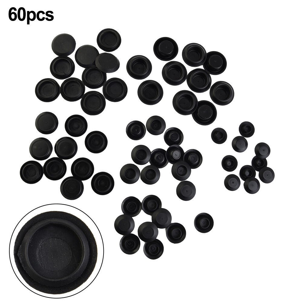 Flush Mount Hole P-lug Assortment 60 Pieces For Car Vehicle Auto Body
