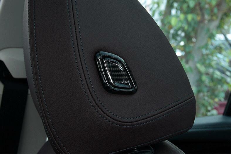 for BMW X3 G01 X4 2018-21 Carbon Fiber for Seat Headrest Switch Button Cover Trim 4P