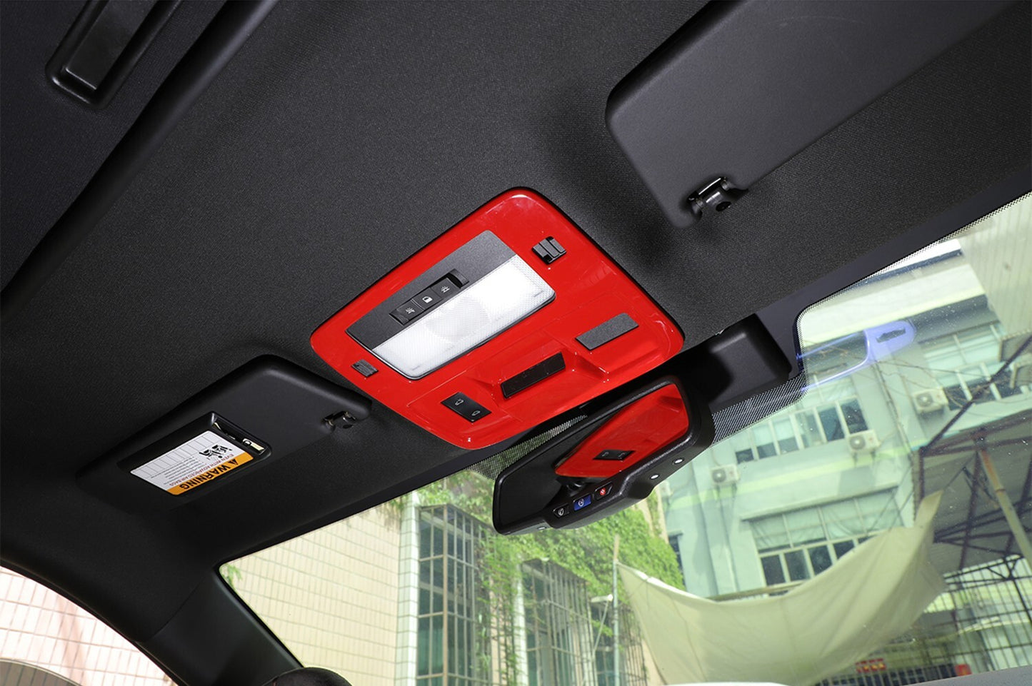 Roof Front Reading Light Panel Lamp Trim Frame for Chevrolet Camaro 2010-15 ABS