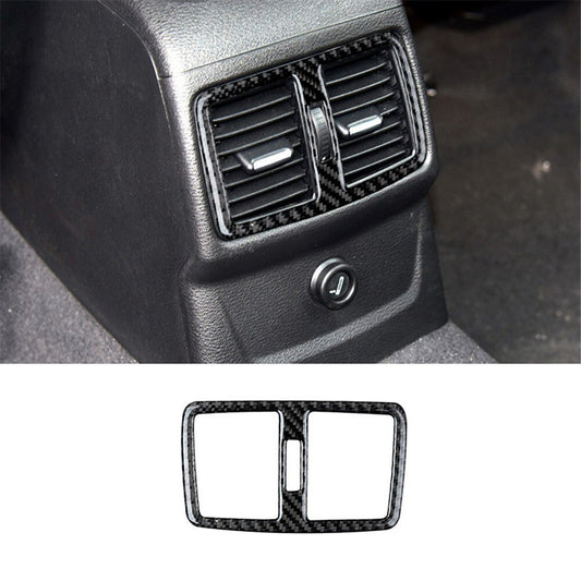 Carbon Fiber Interior Rear Air Vent Outlet Cover Trim for BMW X1 F48 2016-2018