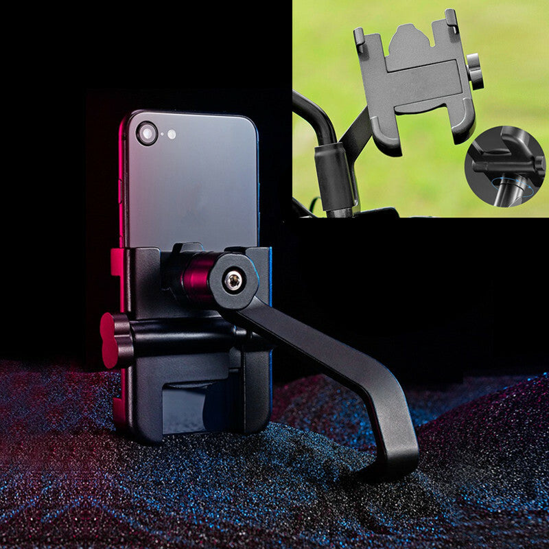 Motorcycle Telephone Holder Support Moto Bicycle Rear View Mirror Stand Mount
