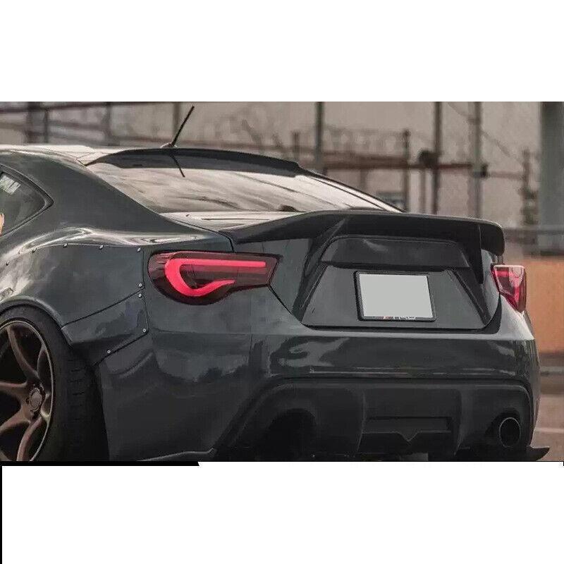 Carbon fiber trunk boiler wing suitable for Toyota GT86 and for Subaru BRZ (2013-2019).