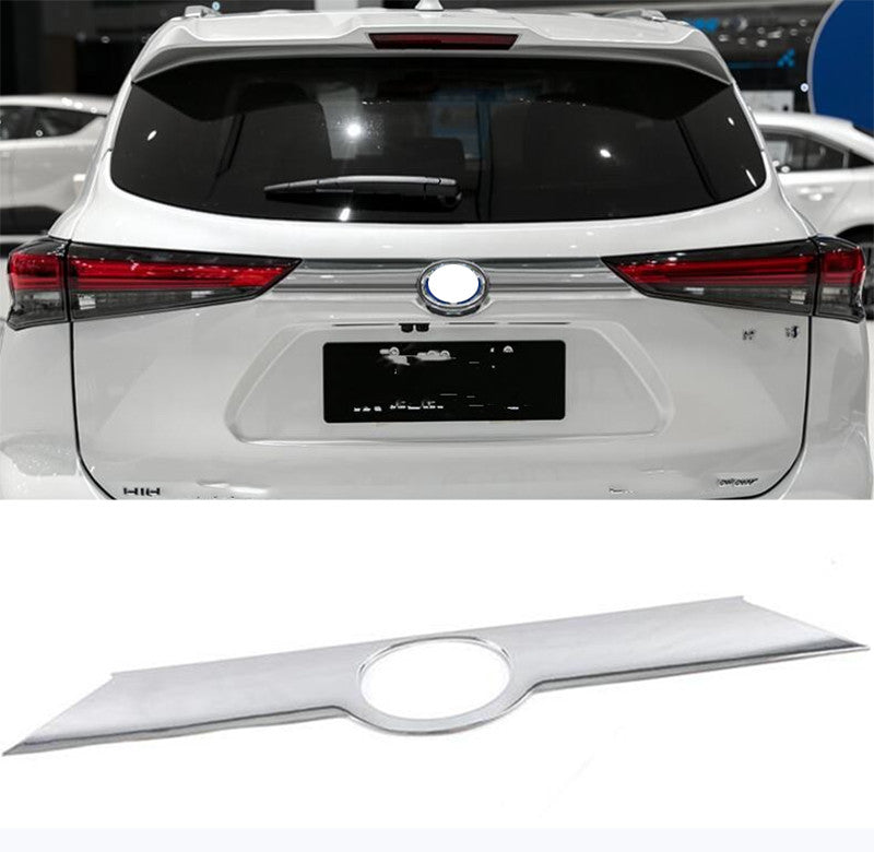 for Toyota Highlander 2020-2023 ABS Triple Chrome Rear Door Trunk Lid Cover Trim