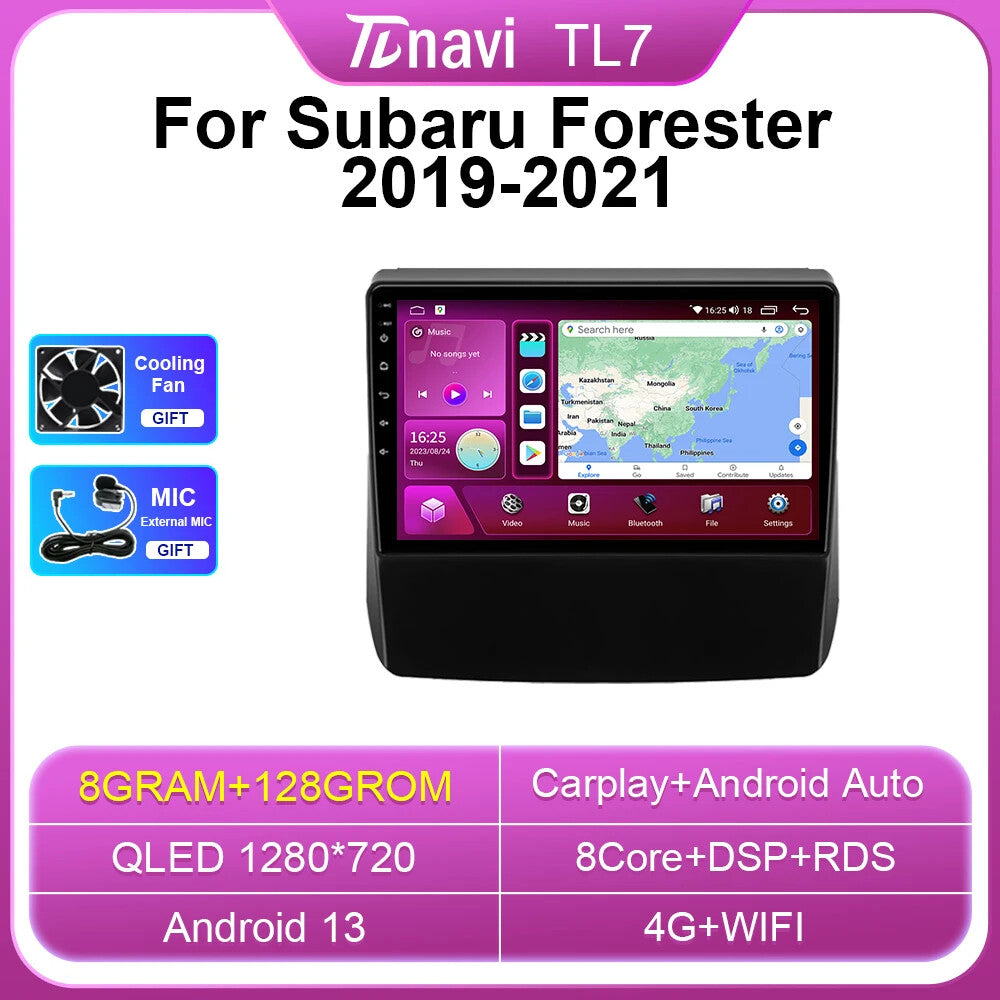for Subaru for Forester 2019-2021 GPS Carplay Stereo Android Car Radio Auto Player