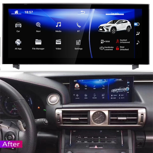 Android GPS Navigation Bluetooth for Lexus IS250 IS300 13~22 Carplay Multimedia