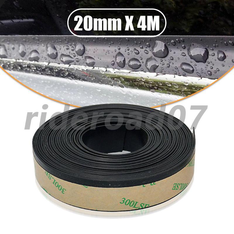 Front Rear Side Window Trim Edge Moulding Rubber Weatherstrip Seal Strip 4M 20mm
