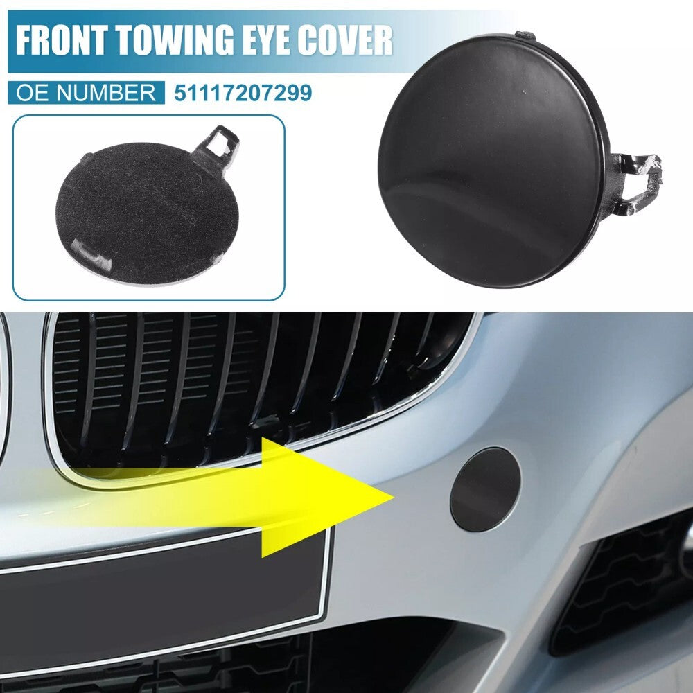Black Front Bumper Tow Hook Cover for BMW 3 Series E90 E91 2009-2012 51117207299
