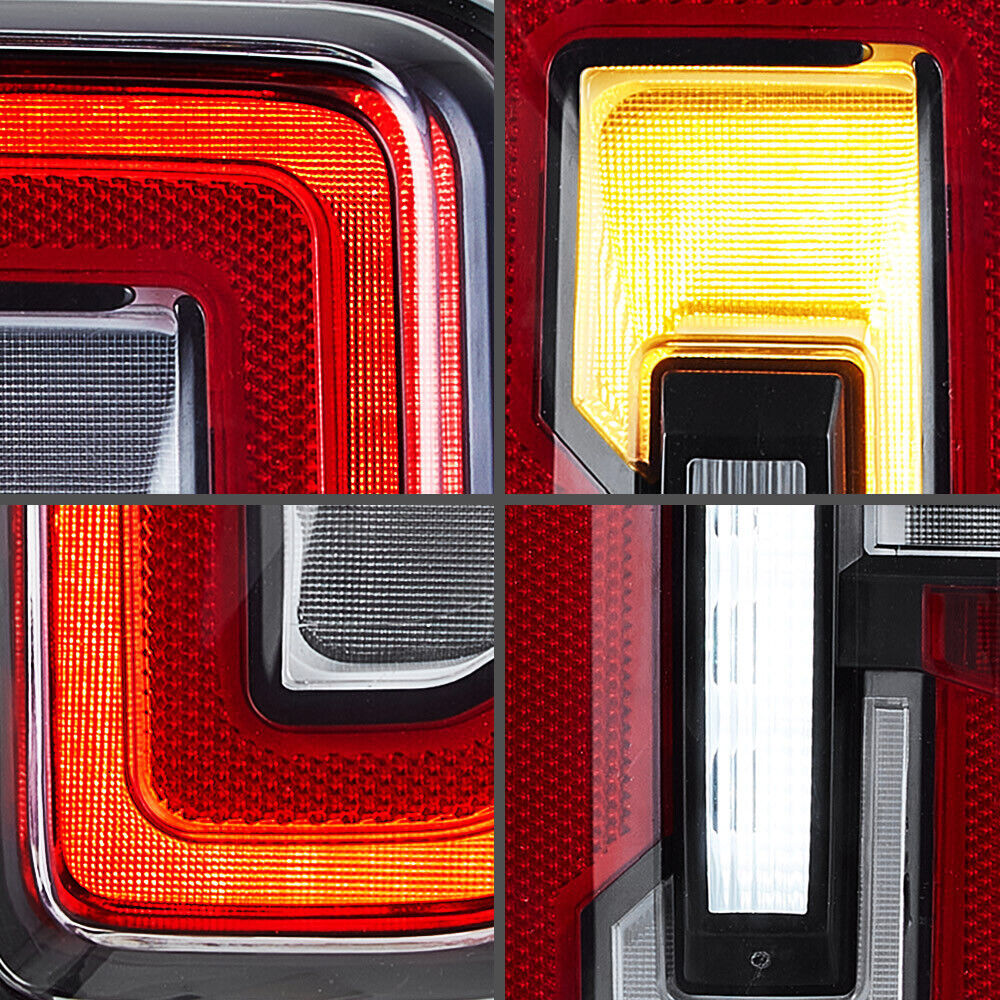 One pair of full LED taillights for Ford for Mustang 2021-2024 with dynamic animation.