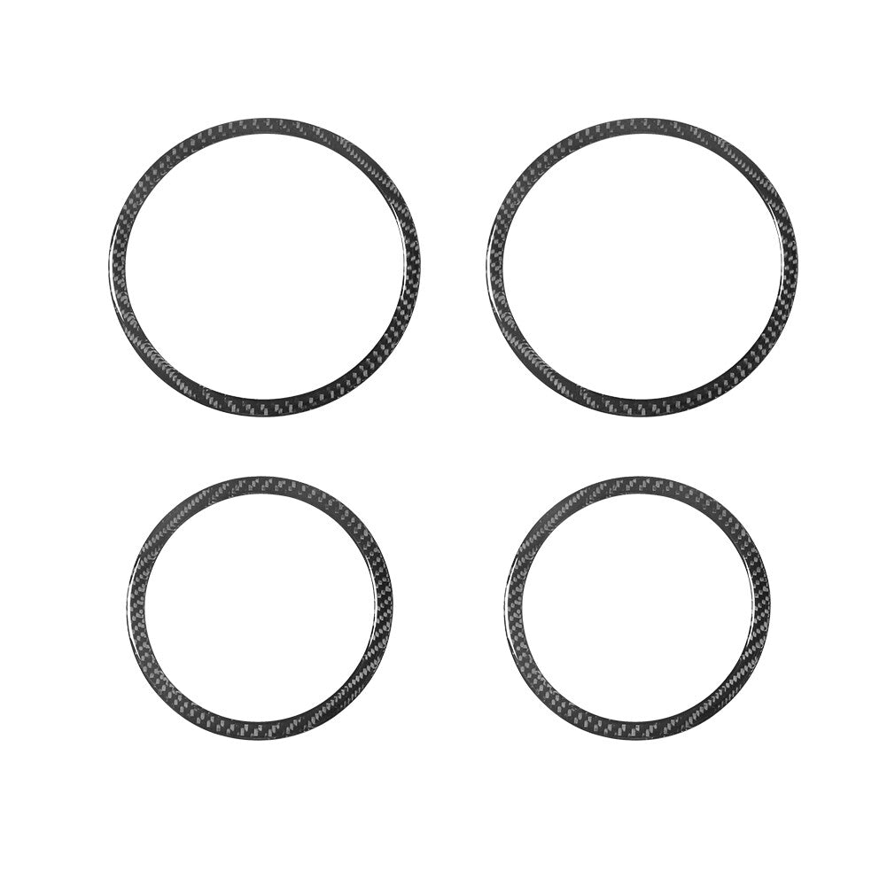 4Pcs Carbon Fiber Interior Door Speaker Cover Trim for Lexus RX300 1998-2003