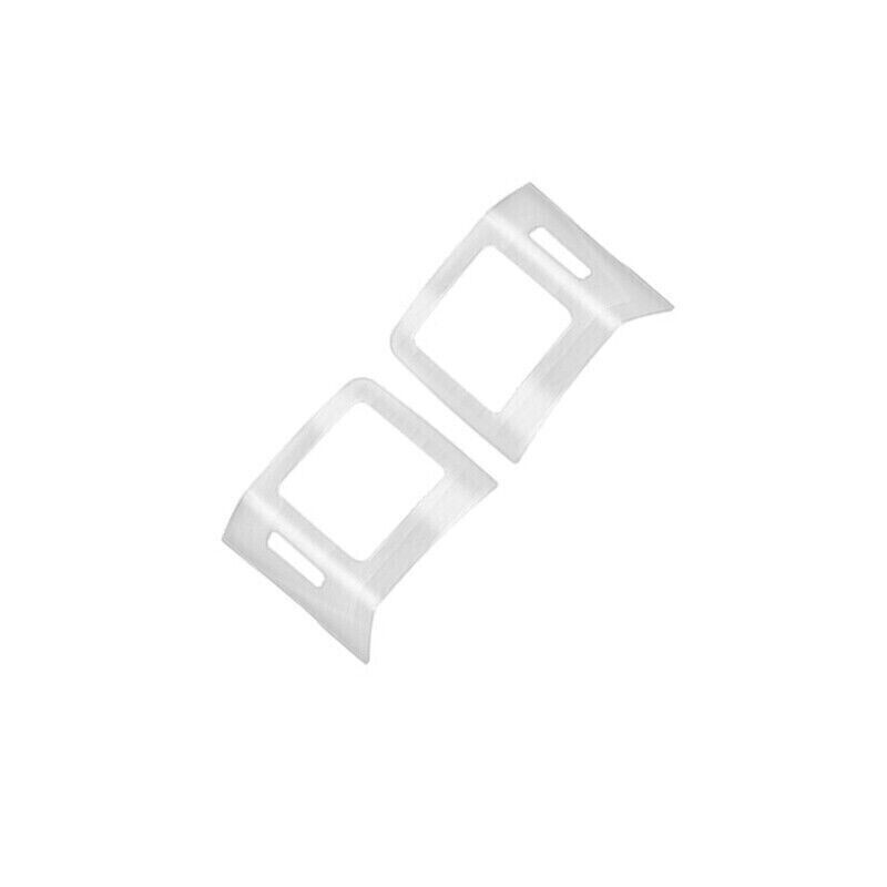 2X Console LR Air Silver Steel Outlet Vent Trim for Toyota Prado FJ/LC150 03-09
